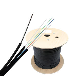 Giải pháp FTTx ưu tú 1-6 PoE Wifi Tự hỗ trợ dây thép 2. 0x3.0mm FRP trên không g657a1 Cáp thả cáp FTTH gjxfh - Product Image 2
