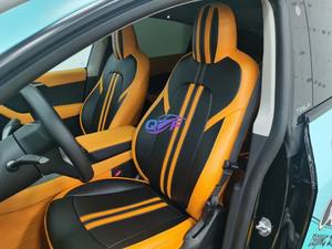 Cubierta del panel superior de la puerta en <span class=keywords><strong>Alcantara</strong></span> <span class=keywords><strong>para</strong></span> Tesla Door Interior Car Accessories Modificación Interior Kit Tapicería - Product Image 2