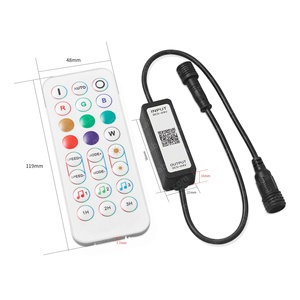 Akıllı BT Uzaktan Kumanda Müzik Gecikme Süresi IP68 Su Geçirmez RGB LED Kontrol Cihazı Rgn Led Işık için - Product Image 4