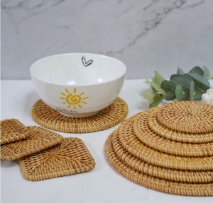 จานหวายสานด้วยมือธรรมชาติสำหรับเก็บผัก - Product Image 3