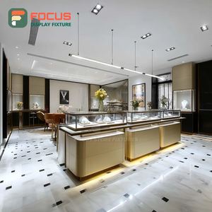 Modern Commercial Retail Jewelry Display Cabinet Polished Surface Mall Counter Display Counter - Product Image 2