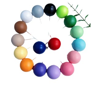 Lot de 20 décorations colorées en forme de boules de 2cm avec perles dorées, accessoires de pâtisserie pour décoration de gâteaux - Product Image 6