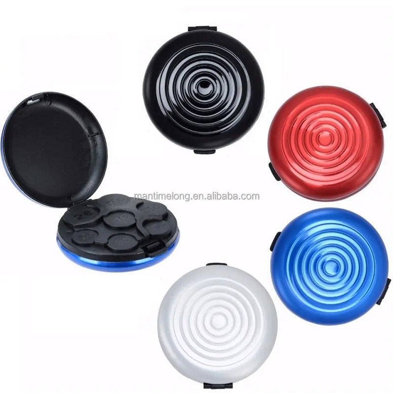 Круглый алюминиевый диспенсер для монет в европейском стиле, кошелек, бумажник, коробка для хранения, держатель для монет для автомобиля, дома