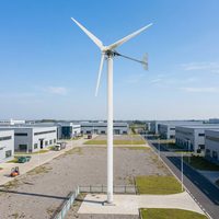 Éolienne à axe horizontal 220 V 2026 Light Wind Mill à 3 pales pour maison et ferme