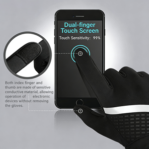 Sarung Tangan Sepeda Motor Berkualitas Tinggi Anti Air, Anti Angin, Layar Sentuh, Full Finger, untuk Musim Dingin, Grosir, dengan Logo Custom - Product Image 5