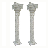 Pilier d'escalier en marbre, colonne en pierre de granit, pilier décoratif pour la maison, prix colonne romaine creuse