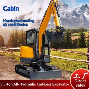 Mini-excavatrice à chenilles exportée vers l'Europe et l'Amérique, mini-projet, excavatrice à câble cassé, excavatrice de 3,5 tonnes - Product Image 1