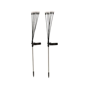 Solar Swaying Firefly Stakes Set of 2 Multi Colored outdoor waterproof solar decorative <b>light</b> energy saving garden patio - Product Image 1