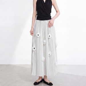 กระโปรงยาวลำลอง Miyake ดีไซน์หรูหรา ทรงเอ พลีท ระบายอากาศได้ดี เป็นมิตรกับสิ่งแวดล้อม เหมาะกับทุกฤดูกาล ชุด 2 ชิ้น - Product Image 2
