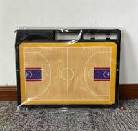Tableau tactique de basketball portable avec plan de terrain complet, tableau magnétique de stratégie avec enregistrement des scores, des fautes et des temps morts
