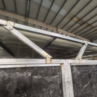 6ft 7ft 8ft Tuyau en acier galvanisé Horse Yard Barn Stall Horse Box Stable temporaire pour chevaux/Abris avec toit