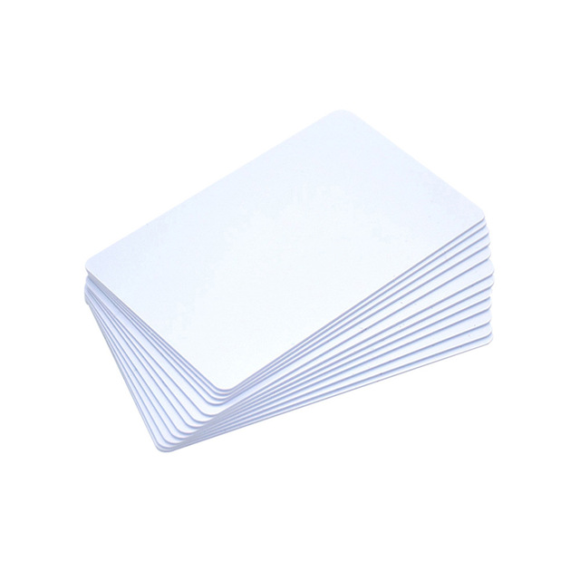 Free Samples Blank White Contactless Smart Card With 13.56MHZ RFID Card with 1k Chip