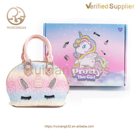 Palette de fards à paupières personnalisée pour scène, ensemble de vernis à ongles, jeu de maquillage, sac de jeu, trousse de maquillage pour enfants, cadeau pour filles