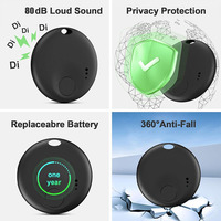 Paquete de 2 Localizadores AirTag para Personas Mayores - Funciona con IOS/Android, Google Find Hub, FindMy, Sistema Dual, Rastreador para Equipaje y Mochilas - CR2032