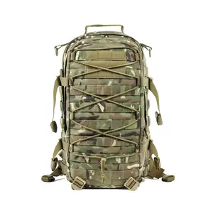 Sac à Dos Tactique de Survie en Plein Air 30L Chasse MOLLE Camouflage Attaque Pack Randonnée Camping Étanche Escalade Pack