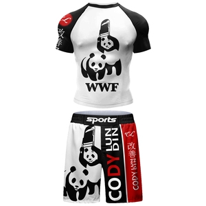 Pantalones de compresión personalizados con estampado 3D, Rashguard, Camisetas ajustadas de kickboxing, Pantalones, Nuevo conjunto de boxeo, Ropa de combate Muay Thai - Product Image 3
