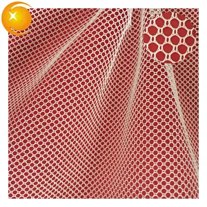 Hersteller 100% polyester langlebige waben stuhl schule tasche schuhe futter polster hut warp gestrickte net mesh stoff