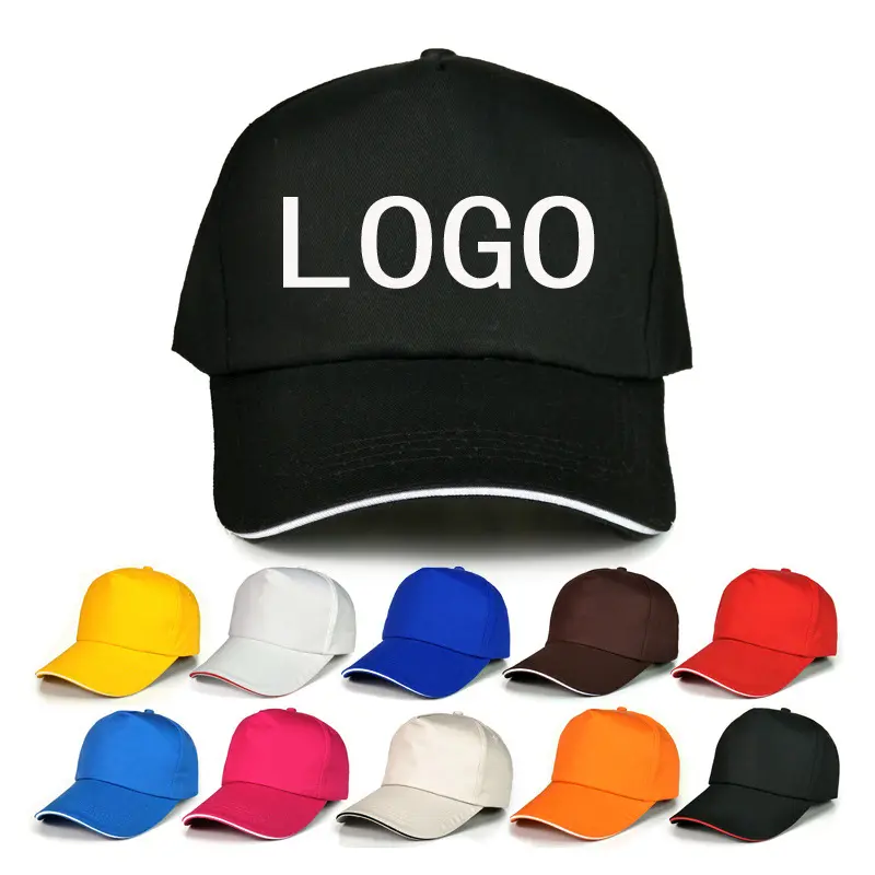 Berretto sportivo personalizzato Multi colori in tinta unita professionale cappelli da Baseball Logo ricamo berretto da Baseball a tesa curva cappello da allenamento