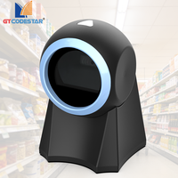 Lector de Códigos de Barras 2D Xincode de Escritorio, Inalámbrico, Bluetooth, USB, Escáner de Códigos QR, Omnidireccional, para Punto de Venta en Tiendas