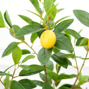 Limoneros artificiales grandes de 6 pies Planta de simulación casi natural en maceta de plástico Decoración interior y decoración de porche al aire libre - Product Image 4