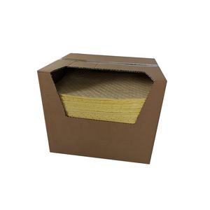 La couleur jaune perforée a embrévé la feuille absorbante chimique industrielle de protections absorbantes de <span class=keywords><strong>Hazmat</strong></span> - Product Image 1