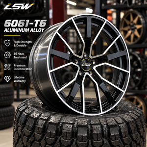 Rueda de coche forjada monobloque LSW LS8245 de 1 pieza con radios múltiples en Y, llanta de aleación LSW, piezas LS8245 para Tesla, Porsche, Land Rover - Product Image 4