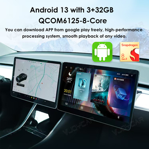 Vjoycar 15.6 inch hành khách giải trí màn hình cho Tesla mô hình 3 y Highland hỗ trợ không dây Carplay hành khách phương tiện truyền thông Máy nghe nhạc - Product Image 3