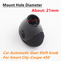 Pommeau de levier de vitesse automatique en cuir pour Benz Smart Fortwo Roadster Cabrio Coupé 450 451 Changement de boîte de vitesses