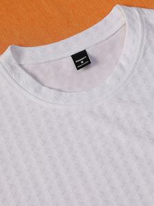 Camiseta de Manga Corta para Hombre, Tejida Personalizada de Fábrica, Estampada, Transpirable, de Secado Rápido, para Verano - Product Image 4