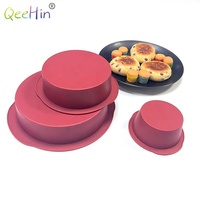 Moule à gâteau d'anniversaire en silicone à démoulage facile, moule à gâteau rond en silicone de 6 pouces pour micro-ondes, moules de cuisson pour gâteaux