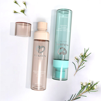 Bouteilles de pulvérisation d'ambiance en plastique continu à brume fine de 30ml 50ml 60ml bouteilles de pulvérisation d'huiles de parfum essentielles transparentes cosmétiques