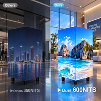 Cube d'affichage LED rotatif à 360 degrés avec contrôle par application WiFi, écran publicitaire 3D dynamique pour la promotion en bar, dans les magasins et sur les comptoirs