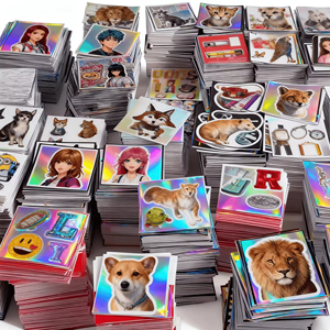 Pegatinas Personalizadas, Impresión Impermeable, Logotipo, Embalaje, Vinilo Brillante, Pegatina de Transferencia Holográfica - Product Image 2