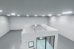 Cabina de Cuarto Limpio Modular ISO7 Nueva, Filtro HEPA AES, Flujo de Aire de 1200 m/h, 99% de Eficiencia, Paneles Sándwich, Construcción de Aluminio, 1 Año - Product Image 2