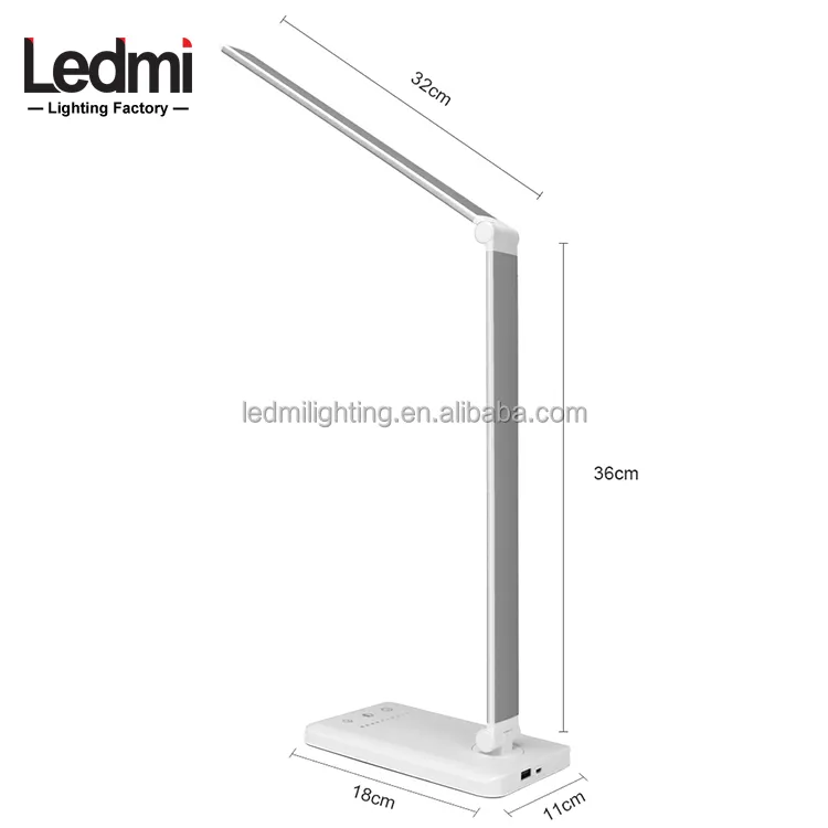 Wireless charger led desk lamp table lamp reading lamp with usb port