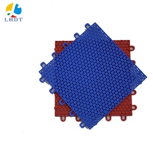 Baldosas de suelo de gimnasio entrelazadas de alta calidad, suelos de plástico modulares antideslizantes para interiores, jardines deportivos, baloncesto, directo de fábrica - Product Image 5