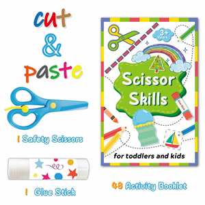Kit de Manualidades para Niños Pequeños, Tijeras de Seguridad, Libro de Dibujo, Regalo de Navidad para Niños y Niñas - Product Image 2