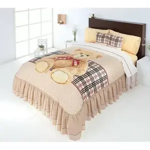 Ensemble de couette Toby King 7 pièces, appliqué de personnage brodé, style classique, literie pour la maison, toutes saisons - Product Image 3