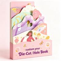 Livre cartonné personnalisé avec découpe et gaufrage |   Livre en carton en forme d'animal pour l'apprentissage des tout-petits