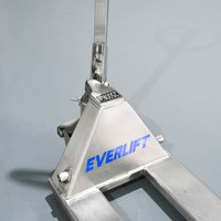 Chariot à palettes HELI en acier inoxydable 304 316, transpalette manuel hydraulique 2T 3T