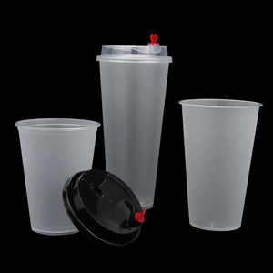 <span class=keywords><strong>Gobelet</strong></span> en <span class=keywords><strong>plastique</strong></span> <span class=keywords><strong>jetable</strong></span> personnalisé avec logo d'usine, 16oz/24oz, pour Boba, Smoothie, Jus, Bubble Tea/Café/Lait, en PP épais et rigide - Product Image 1