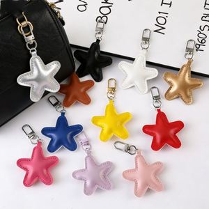 Cute Pu Leather Cartoon Star Keychain Luxury <b>Charm</b> Pendant Designer Mini Bag Accessories - Product Image 3
