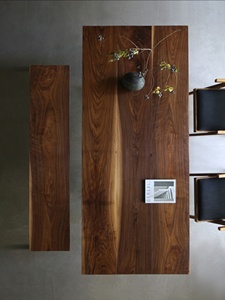 Mesa de Comedor Extensible Cuadrada Grande de Estilo Nórdico Moderno, de Madera de Nogal Negro Norteamericano Sólido, Minimalista Italiana, <span class=keywords><strong>para</strong></span> 8 Personas - Product Image 3
