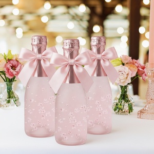 Cintas de Raso Gordon, Muestra Gratuita, Lazo de Raso Personalizado en Color Rosa, Decoración para Botellas de Vino, Lazos de Raso con Cuerda Elástica - Product Image 3