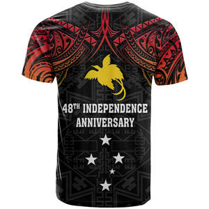 T-shirt personnalisé <span class=keywords><strong>PNG</strong></span> Indépendance Papouasie-Nouvelle-Guinée Depuis 1975 Impression à la demande Design du drapeau de la Papouasie-Nouvelle-Guinée Haut décontracté pour homme - Product Image 3