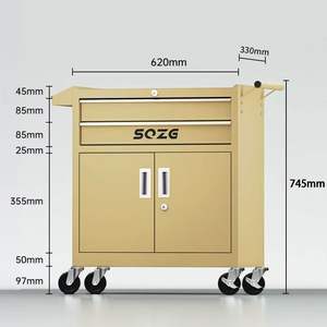 Barber Shop Use Metal Trolley <b>Tool</b> Storage <b>Cabinet</b> Heavy Duty Workshop Roller <b>Drawer</b> Steel <b>Tool</b> <b>Cabinet</b> Wheels - Product Image 6