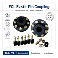 Accouplement élastique à chaîne à rouleaux en acier FCL, connexion goupille-étui, résistant à l'huile, amortissant les chocs, personnalisable OEM, homologué UE, direct usine
