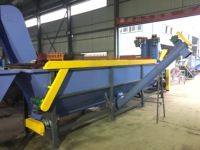 Machine de lavage et de séparation par flottation pour recyclage de plastique, économique