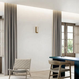 <span class=keywords><strong>Tende</strong></span> di Lusso a Pieghe Pizzicate in Velluto di Cashmere Australiano Oscurante Beige per Soggiorno e Camera da Letto di Alta Gamma - Product Image 5