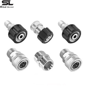 Conector Rápido de Acero Inoxidable Sulai Machinery de 3/8 para Pistola de Agua de Alta Presión, Juego de 6 Piezas - Product Image 1